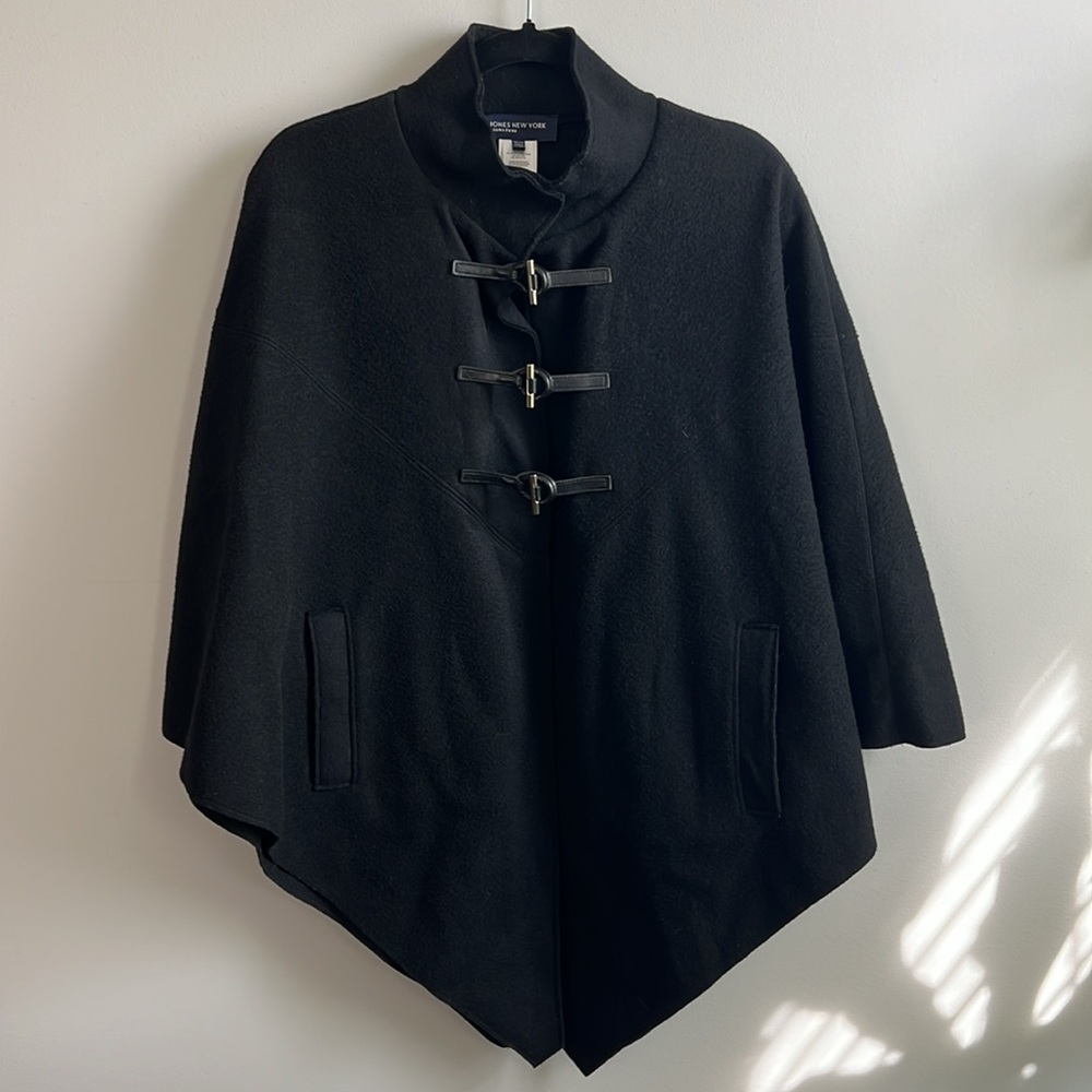 Jones New York Signature wool cape poncho